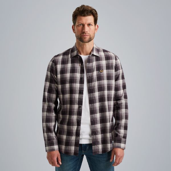 Overhemd met ruitpatroon – Brown – Casual overhemden | PME LEGEND