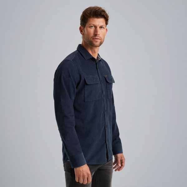 Overhemd van corduroy – Black Indigo – Casual overhemden | PME LEGEND