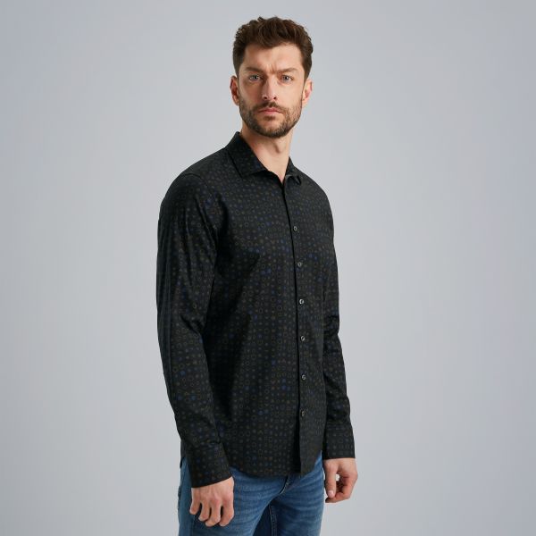 Overhemd van poplin katoen – Grey Comfort Denim – Smart casual overhemden | PME LEGEND