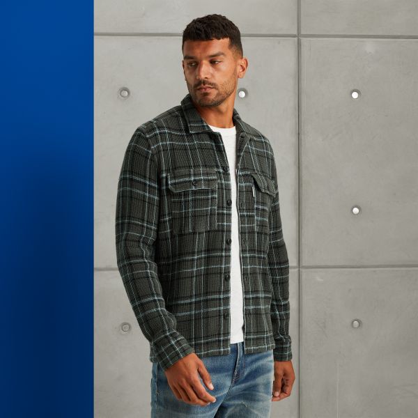 Shirt jacket met ruitpatroon – Weeping Willow – Casual overhemden | CAST IRON