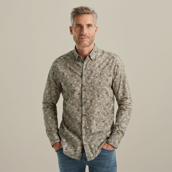 Overhemd met allover print – Coriander – Smart casual overhemden | VANGUARD
