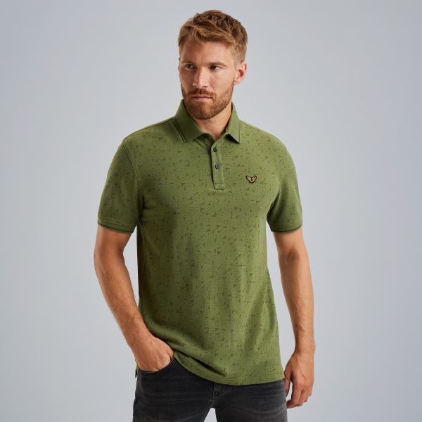 Polo met allover print – Weeping Willow – Polo's | PME LEGEND