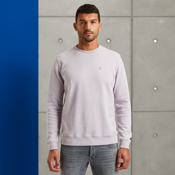 Sweatshirt met twillstructuur – Burnshed Lilac – Sweatshirts | CAST IRON