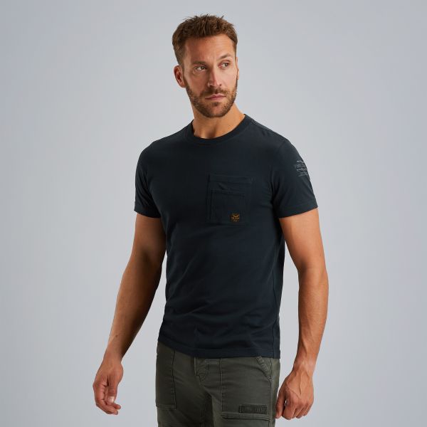 T-shirt met cargo borstzak – Black Indigo – T-shirts | PME LEGEND