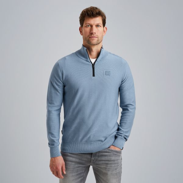 Trui met halve rits – Black Indigo – Truien | PME LEGEND