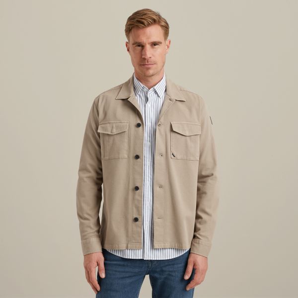 Shirt jacket van katoen/modal – Castle Wall – Casual overhemden | VANGUARD