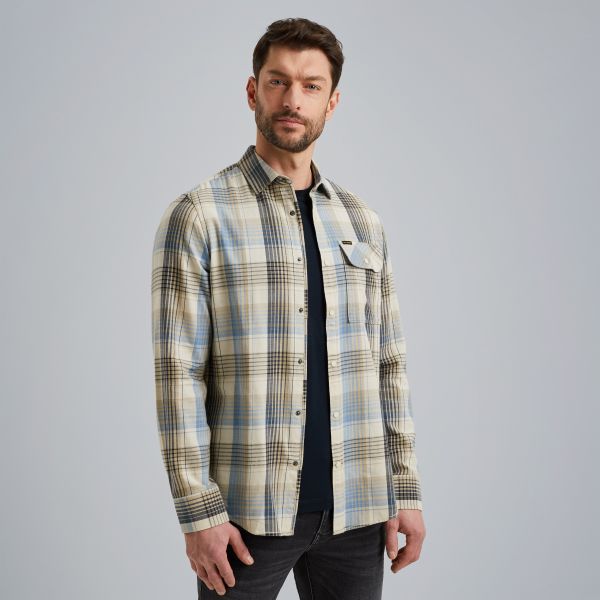 Overhemd met ruitpatroon – Black Indigo – Casual overhemden | PME LEGEND