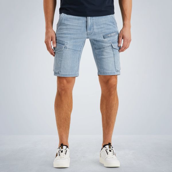 Nordrop tapered fit cargo shorts – Black Indigo – Cargobroeken | PME LEGEND