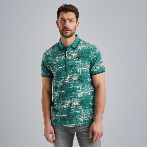 Polo met allover print – Weeping Willow – Polo's | PME LEGEND