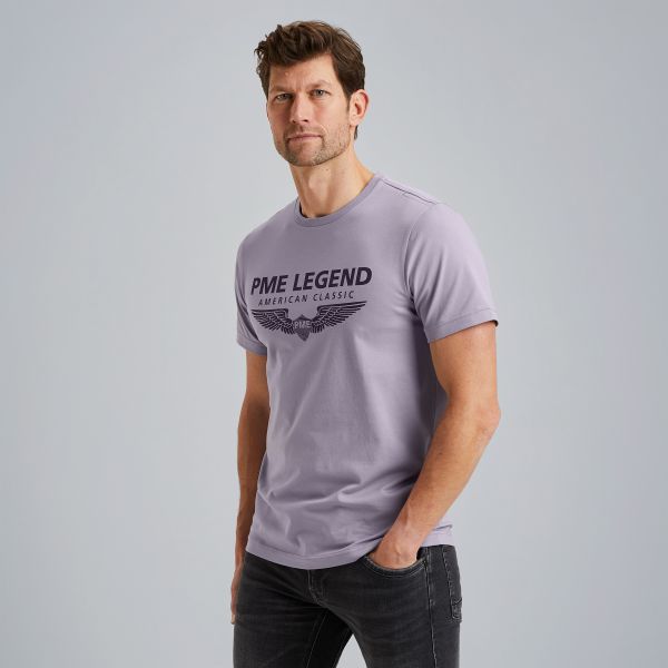 T-shirt met logo – Burnshed Lilac – T-shirts | PME LEGEND