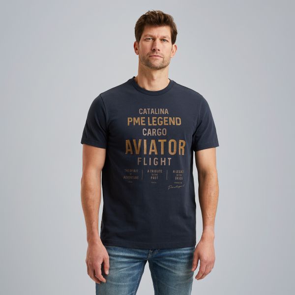 T-shirt met artwork – Black Indigo – T-shirts | PME LEGEND