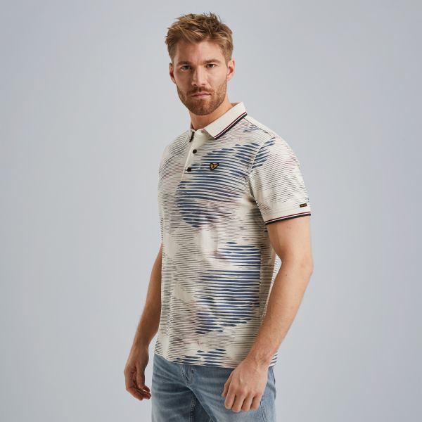 Poloshirt mit Allover-Print – Castle Wall – Poloshirts | PME LEGEND
