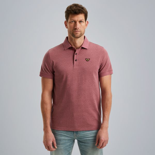 Polo met jacquardpatroon – Mellow Rose – Polo's | PME LEGEND