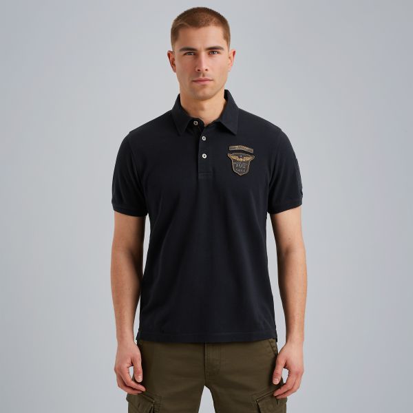 Polo met badges – Black Indigo – Polo's | PME LEGEND