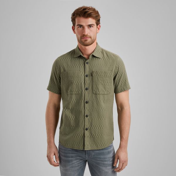 Overhemd met korte mouwen – Weeping Willow – Casual overhemden | PME LEGEND