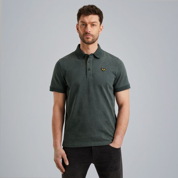 Polo van piqué – Grey Comfort Denim – Polo's | PME LEGEND