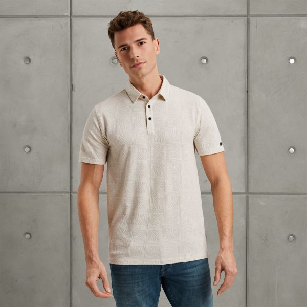 Polo met jacquardpatroon – Castle Wall – Polo's | CAST IRON