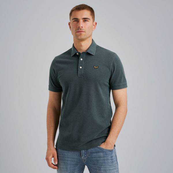 Polo met garment-dye wassing – Weeping Willow – Polo's | PME LEGEND