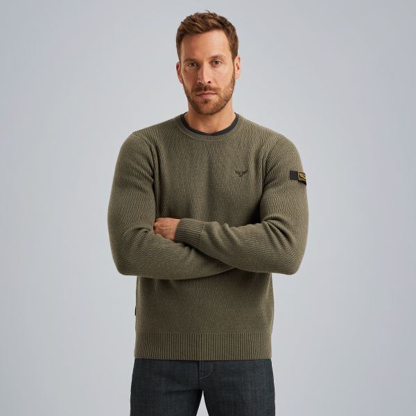 Pullover in a premium merino wool blend – Elmwood – Pullovers | PME LEGEND