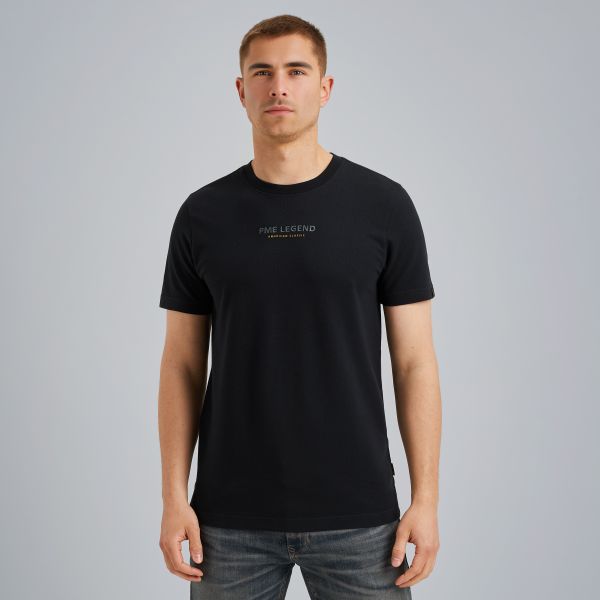 T-shirt met wafelstructuur – Black Indigo – T-shirts | PME LEGEND
