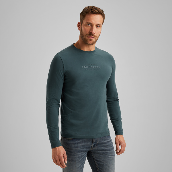 T-shirt with long sleeves – Black Indigo – T-shirts & polo shirts | PME LEGEND