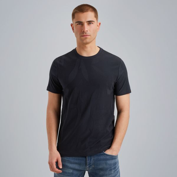 T-shirt met jacquardpatroon – Black Indigo – T-shirts | PME LEGEND
