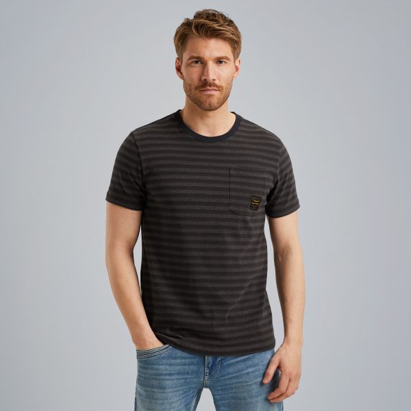 T-shirt met streeppatroon – Brown – T-shirts | PME LEGEND