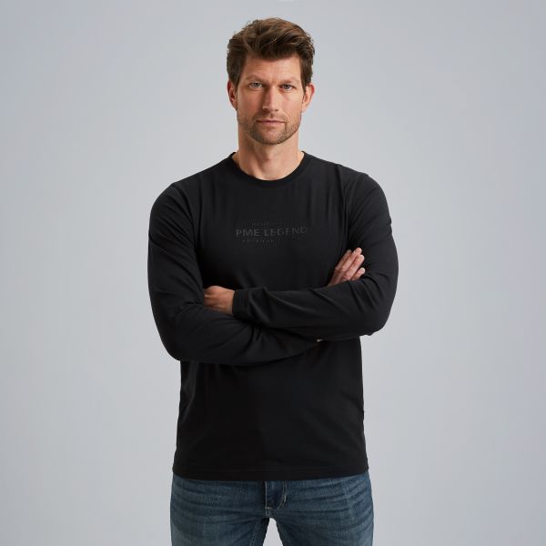 T-shirt with long sleeves – Black Indigo – T-shirts & polo shirts | PME LEGEND