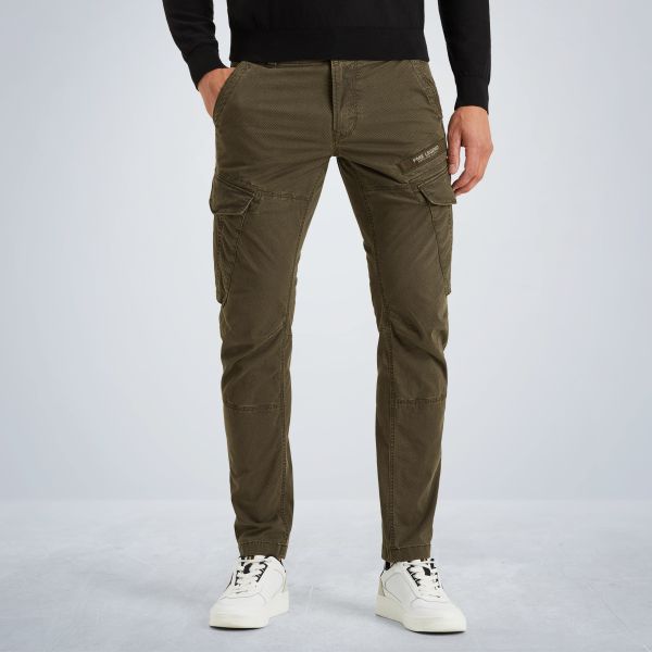 Nordrop tapered fit cargobroek met print – Grey Comfort Denim – Cargobroeken | PME LEGEND