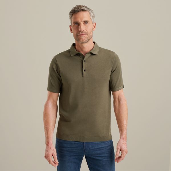 Polo van katoen/modal  – Weeping Willow – Polo's | VANGUARD