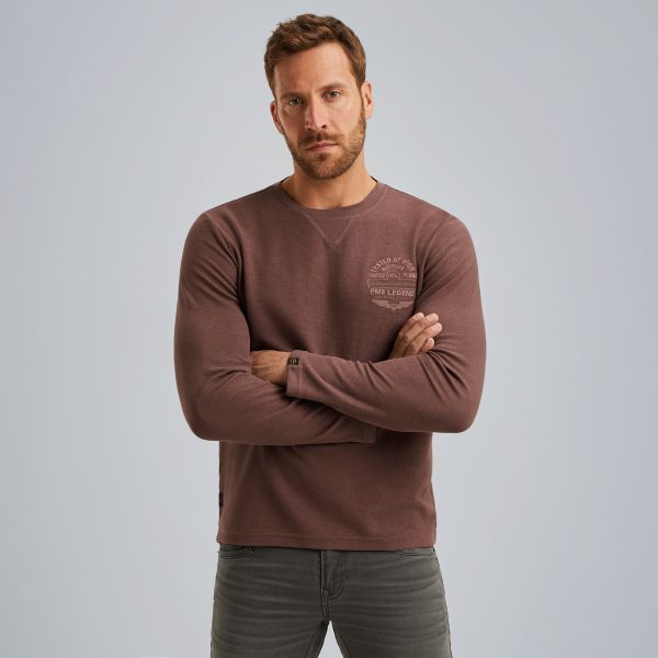 T-shirt with long sleeves – Brown – T-shirts & polo shirts | PME LEGEND