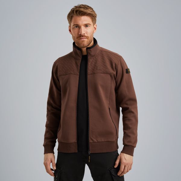 Sweat jacket with zipper closure – Brown – Sweatshirts & hoodies | PME LEGEND