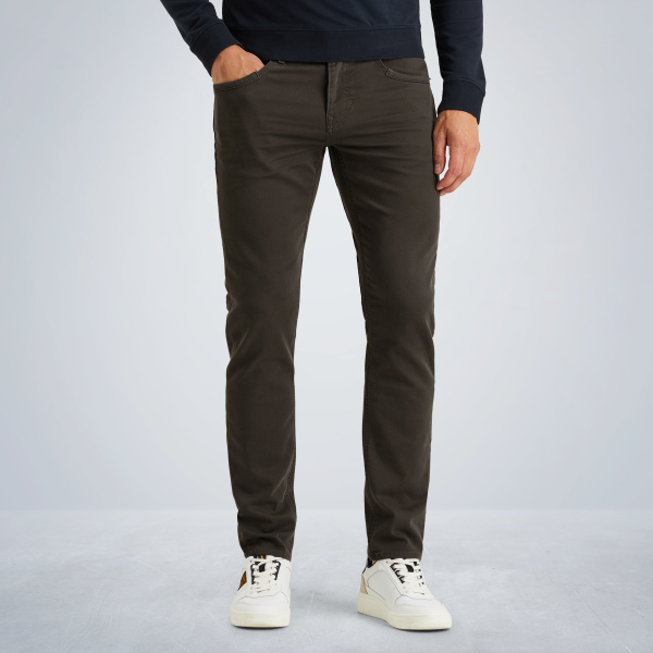 Tailwheel slim fit pants in colored denim – Grey Comfort Denim – Pants | PME LEGEND