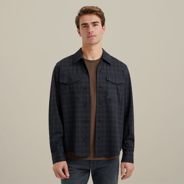Shirt jacket with button closure – Black Indigo – Shirts | VANGUARD