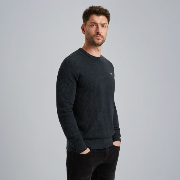 Pullover in cotton/modal – Black Indigo – Pullovers | PME LEGEND
