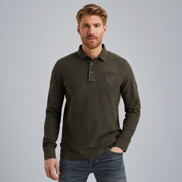 Poloshirt mit langen Ärmeln – Elmwood – T-shirts & polo shirts | PME LEGEND
