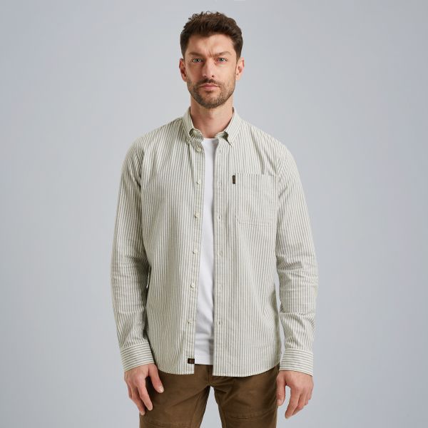 Oxford-Hemd mit Streifenmuster – Black Indigo – Shirts | PME LEGEND