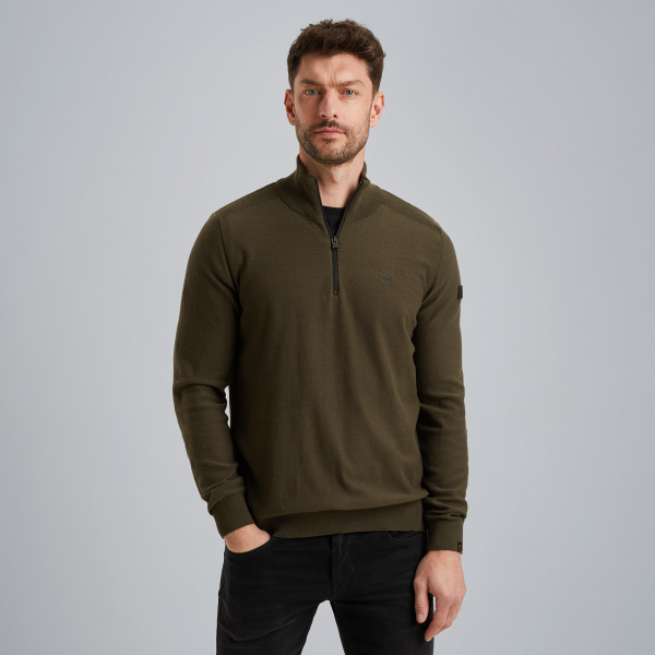 Pullover with half-zip – Elmwood – Pullovers | PME LEGEND
