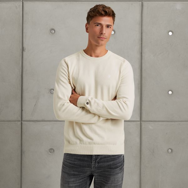 Trui met ronde hals – Grey Comfort Denim – Truien | CAST IRON