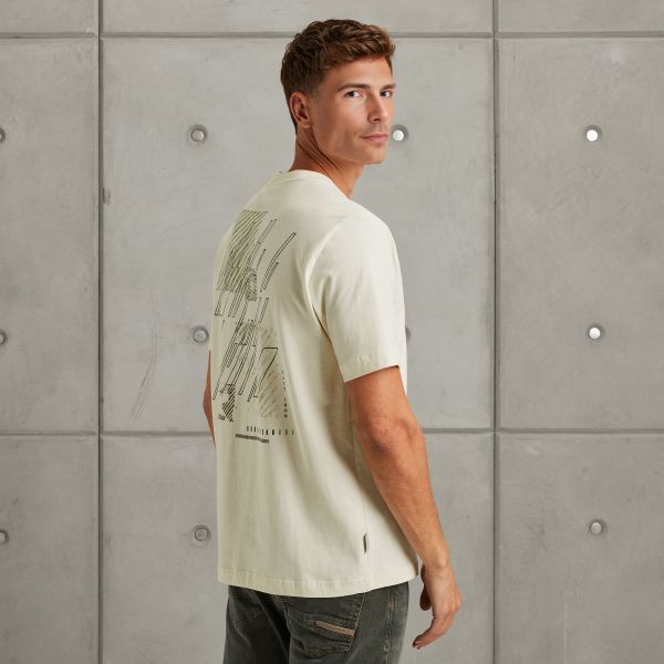 T-shirt met artwork – Grey Comfort Denim – T-shirts | CAST IRON