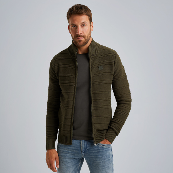 Cardigan with zipper closure – Elmwood – Cardigans | PME LEGEND