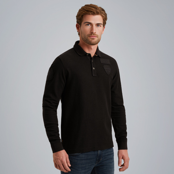 Poloshirt mit langen Ärmeln – Moonless Night – T-shirts & polo shirts | PME LEGEND