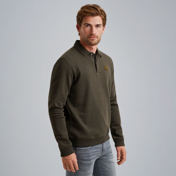 Sweatshirt with polo collar – Elmwood – Sweatshirts & hoodies | PME LEGEND