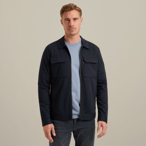 Shirt jacket met ritssluiting – Black Indigo – Blazers | VANGUARD