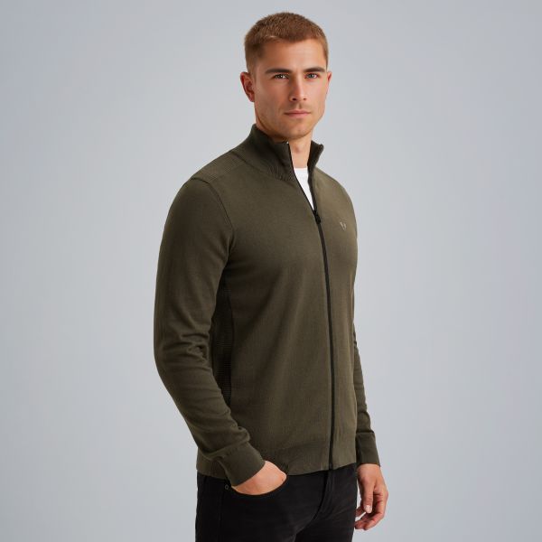 Cardigan with zipper closure – Elmwood – Cardigans | PME LEGEND