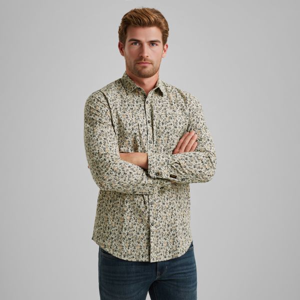 Overhemd van poplin met stretch – Castle Wall – Casual overhemden | PME LEGEND