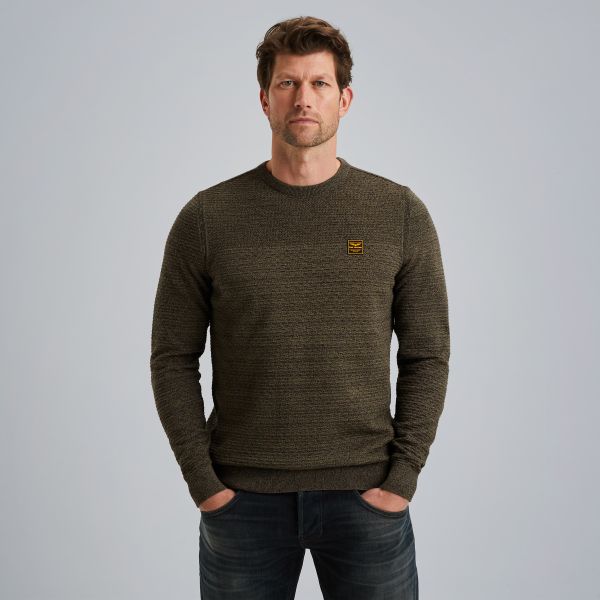 Pullover in mouliné cotton – Elmwood – Pullovers | PME LEGEND