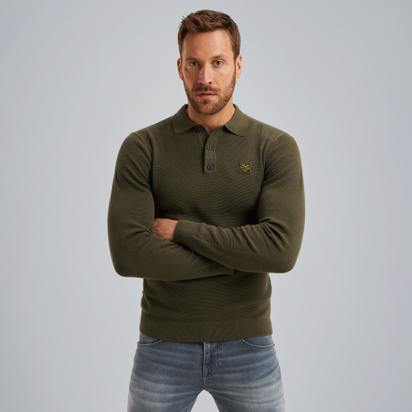 Polo shirt with long sleeves – Elmwood – T-shirts & polo shirts | PME LEGEND