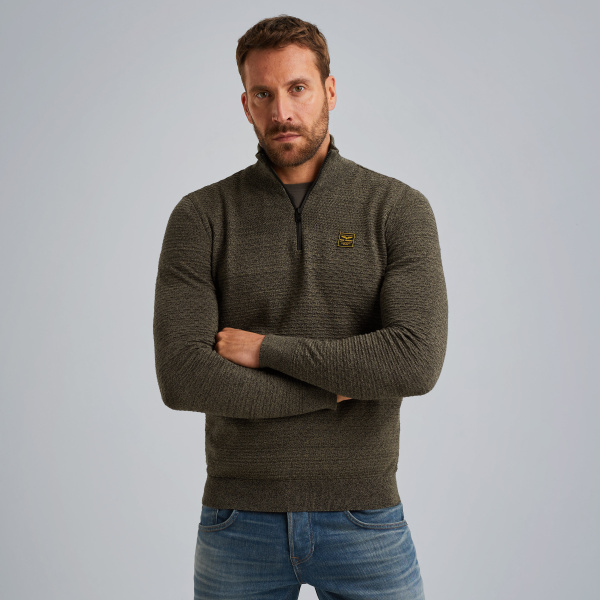 Pullover with half zipper – Elmwood – Pullovers | PME LEGEND