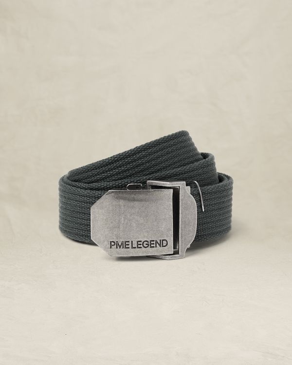 Riem van canvas met metalen gesp – Grey Comfort Denim – Riemen | PME LEGEND
